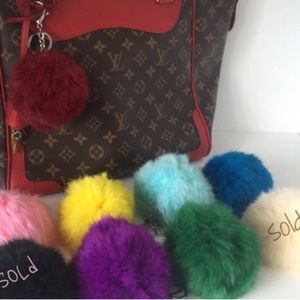 Accessories - NEW Fur Key Chain Charm Accessories - NEW Fur Key Chain Charm