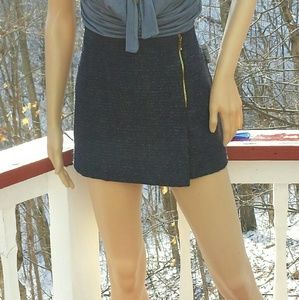 Zara Dresses & Skirts - *FINAL SALE* NWT ZARA BASIC Peacock Tweed Mini Zara Dresses & Skirts - *FINAL SALE* NWT ZARA BASIC Peacock Tweed Mini