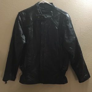 Black Leather Biker Jacket Black Leather Biker Jacket