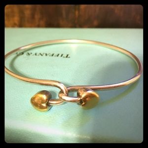 Tiffany Co. Sterling Silver & Gold heart bracelet Tiffany Co. Sterling Silver & Gold heart bracelet