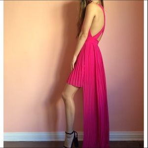 Keepsake Pleated Hi Lo Dress Keepsake Pleated Hi Lo Dress