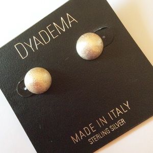 Dyadema Jewelry - | italian sterling silver button earrings | Dyadema Jewelry - | italian sterling silver button earrings |