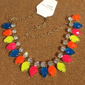 Neon and Rhinestone Fashion Necklace Neon and Rhinestone Fashion Necklace