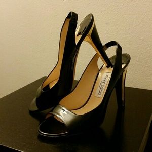 NEW Jimmy Choo patent leather peep toe heels NEW Jimmy Choo patent leather peep toe heels