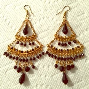 Bloomingdales Jewelry - ♠✨️Gold and black Crystal earrings Bloomingdales Jewelry - ♠✨️Gold and black Crystal earrings