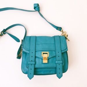 Proenza Schouler Handbags - Proenza Schouler PS1 Crossbody Blue Pouch Proenza Schouler Handbags - Proenza Schouler PS1 Crossbody Blue Pouch
