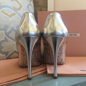 Miu Miu Shoes - Authentic Miu Miu Calzature Donna Pumps w/ Glitter Miu Miu Shoes - Authentic Miu Miu Calzature Donna Pumps w/ Glitter