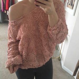 Look Book store Tops - Rosette off the shoulder top Look Book store Tops - Rosette off the shoulder top