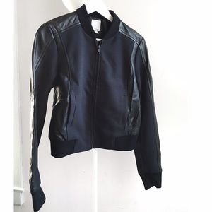 Halogen Jackets & Blazers - Halogen mixed media leather bomber Halogen Jackets & Blazers - Halogen mixed media leather bomber