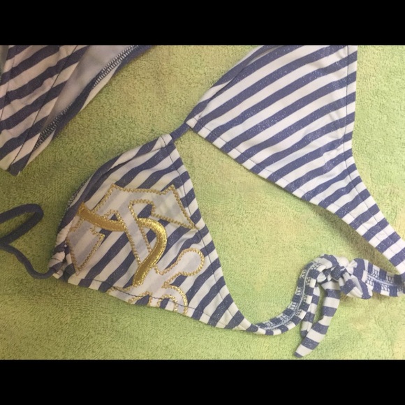 VENUS Swim Venus Striped Sailor Anchor Swim Bikini Set Poshmark