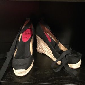 Christian Louboutin Shoes - Christian Louboutin Lace Up Wedge Christian Louboutin Shoes - Christian Louboutin Lace Up Wedge