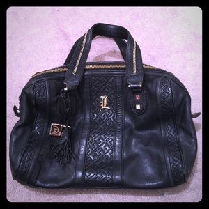 Black leather L.A.M.B. Satchel. Gorgeous! Black leather L.A.M.B. Satchel. Gorgeous!