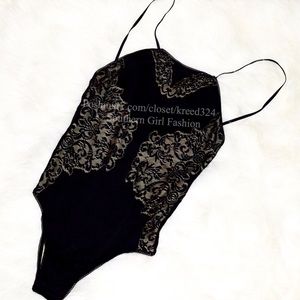 For Love and Lemons Tops - FOR LOVE & LEMONS SKIVVIES Bodysuit Lace Bralette For Love and Lemons Tops - FOR LOVE & LEMONS SKIVVIES Bodysuit Lace Bralette