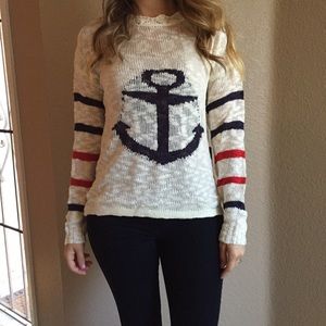 Sweaters - Woven Anchor Sweater (LAST SMALL!) Sweaters - Woven Anchor Sweater (LAST SMALL!)
