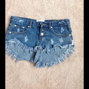 One Teaspoon Pants - One Teaspoon Bonita Shorts Size 25 One Teaspoon Pants - One Teaspoon Bonita Shorts Size 25