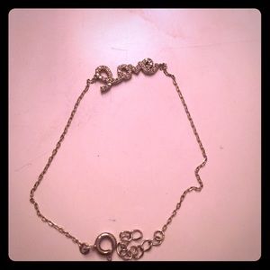 Scripted love bracelet in silver Scripted love bracelet in silver