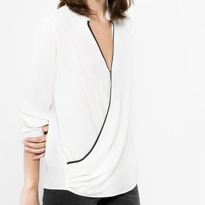 Mango Tops - Mango Crossover Blouse Mango Tops - Mango Crossover Blouse