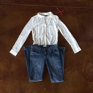 Anchor Blue Denim - Anchor blue boot cut jeans Anchor Blue Denim - Anchor blue boot cut jeans