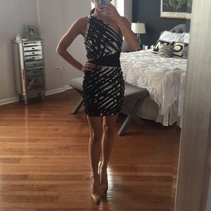Robert Rodriguez black and white cocktail dress Robert Rodriguez black and white cocktail dress