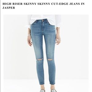 ISO Madewell High Riser Skinny Cut Edge Jasper 24 ISO Madewell High Riser Skinny Cut Edge Jasper 24