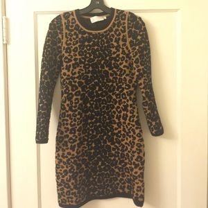 A.L.C. Dresses & Skirts - ALC leopard print sweater dress A.L.C. Dresses & Skirts - ALC leopard print sweater dress