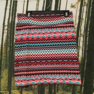 Forever 21 Tribal Aztec print mini skirt Forever 21 Tribal Aztec print mini skirt