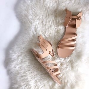 Ancient Greek Sandals Shoes - Ancient Greek Sandals - Winged Ikaria in Natural Ancient Greek Sandals Shoes - Ancient Greek Sandals - Winged Ikaria in Natural