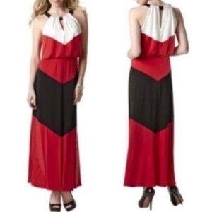 London Times Dresses & Skirts - FINAL REDUCTION❗️Black + White + Red Maxi Dress London Times Dresses & Skirts - FINAL REDUCTION❗️Black + White + Red Maxi Dress
