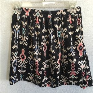 Black printed skater skirt Black printed skater skirt