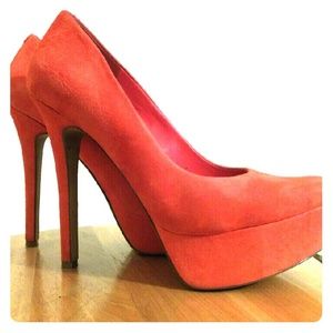Coral Suede Jessica Simpson Pumps Coral Suede Jessica Simpson Pumps