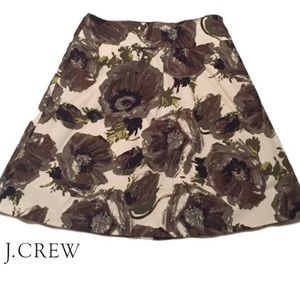 J. Crew Floral Cotton Skirt - Size 4 J. Crew Floral Cotton Skirt - Size 4