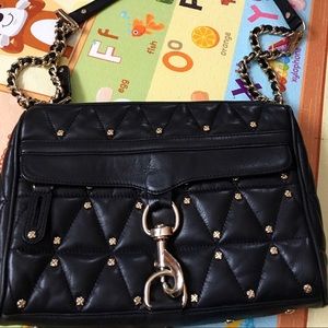Rebecca minkoff quilted studded MAC in black Rebecca minkoff quilted studded MAC in black