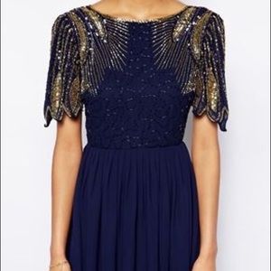 ISO embellished ASOS maxi dress gown Size 4/6 ISO embellished ASOS maxi dress gown Size 4/6