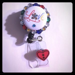 Love autism badge holder Love autism badge holder