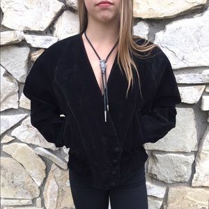Vintage Black Suede Jacket Vintage Black Suede Jacket