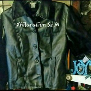 exhilaration Jackets & Blazers - Women's Sz Med leather Jacket exhilaration Jackets & Blazers - Women's Sz Med leather Jacket
