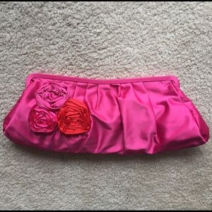 Express Handbags - NEW! Hot pink satin clutch π Express Handbags - NEW! Hot pink satin clutch π