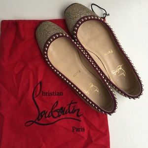 ✨AUTHENTIC✨ Christian Louboutin Glittered Flat ✨AUTHENTIC✨ Christian Louboutin Glittered Flat
