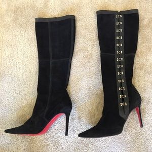 Christian Louboutin Shoes - Authentic CHRISTIAN LOUBOUTIN black suede boots Christian Louboutin Shoes - Authentic CHRISTIAN LOUBOUTIN black suede boots