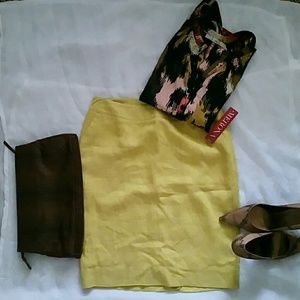 New Merona neon yellow/ green skirt SALE New Merona neon yellow/ green skirt SALE