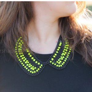 Jewelry - Zara black and neon beaded bib Jewelry - Zara black and neon beaded bib