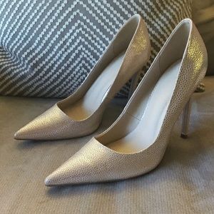 ASOS Shoes - Blush Pebbled Metallic Heels ASOS Shoes - Blush Pebbled Metallic Heels