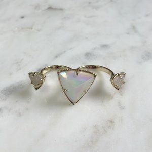 Kendra Scott Jewelry - Rachel Double Ring in Iridescent Viva Kendra Scott Jewelry - Rachel Double Ring in Iridescent Viva