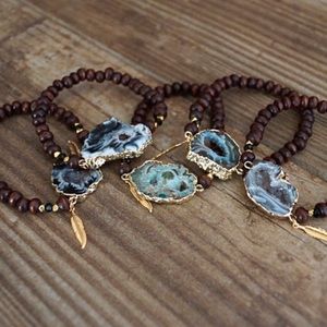 Function & Fringe Jewelry - LAST ONE! Beaded Druzy Bracelet Function & Fringe Jewelry - LAST ONE! Beaded Druzy Bracelet