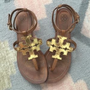 Tory Burch Shoes - Gold Logo Tory Burch Sandals Tory Burch Shoes - Gold Logo Tory Burch Sandals