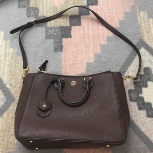 Tory Burch Handbags - Tory Burch Robinson Pebbled Square Tote Tory Burch Handbags - Tory Burch Robinson Pebbled Square Tote