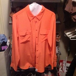 Equipment Tops - SOLD Equipment Slim Signature BlouseCoral Equipment Tops - SOLD Equipment Slim Signature BlouseCoral