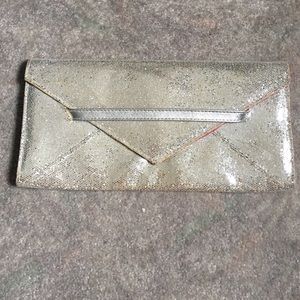 Victoria's Secret silver sparkle envelope clutch Victoria's Secret silver sparkle envelope clutch