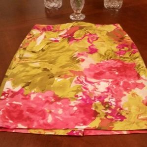 J Crew lined floral skirt new with tags J Crew lined floral skirt new with tags