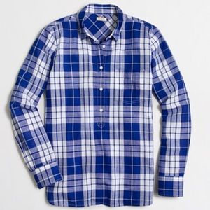 J. Crew Tops - J.Crew plaid popover J. Crew Tops - J.Crew plaid popover